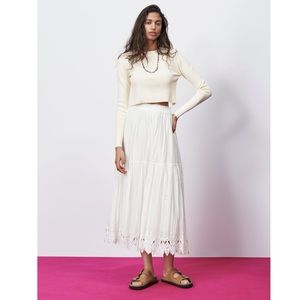 Crochet Trim Skirt Size S NWT